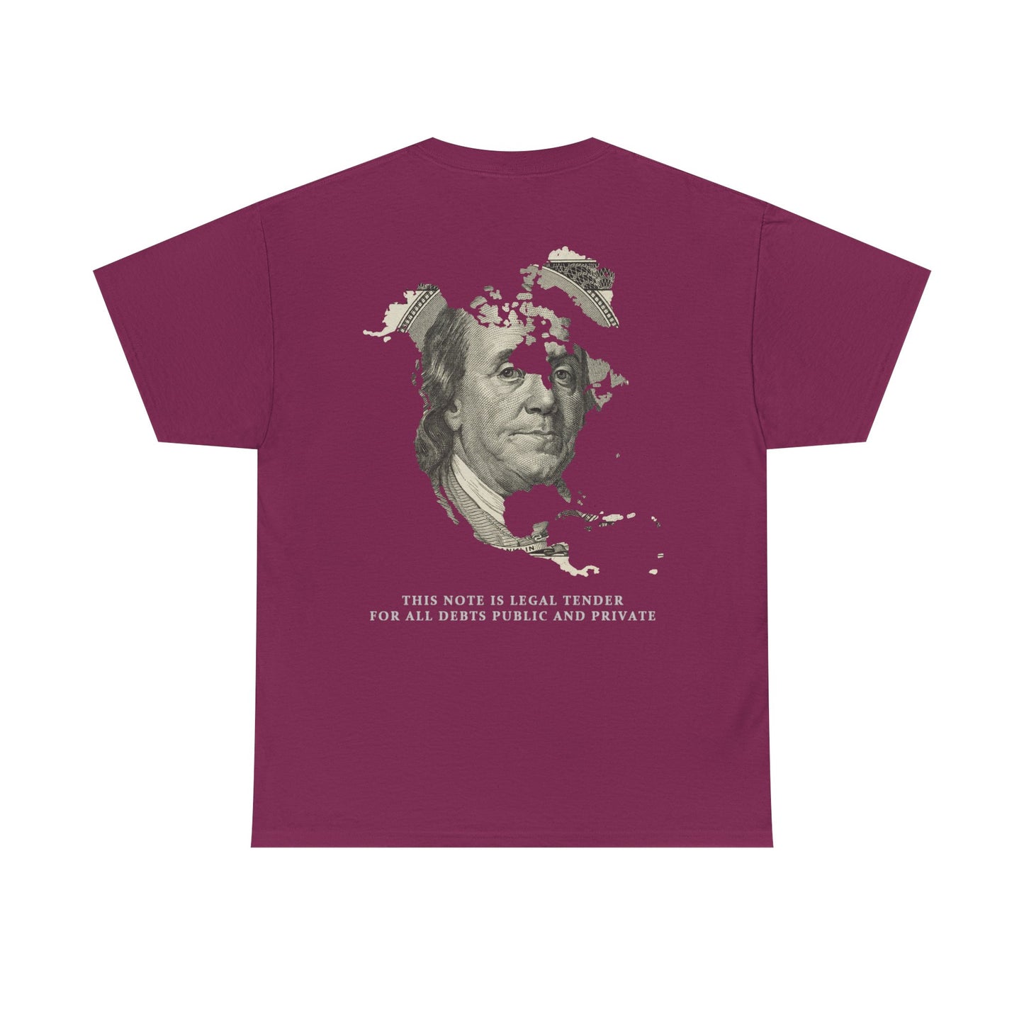 Unisex 100 dollar printed T-shirt
