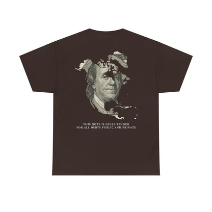Unisex 100 dollar printed T-shirt